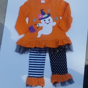 🎃Girls size Small Cute halloween fall 2 pc outfit